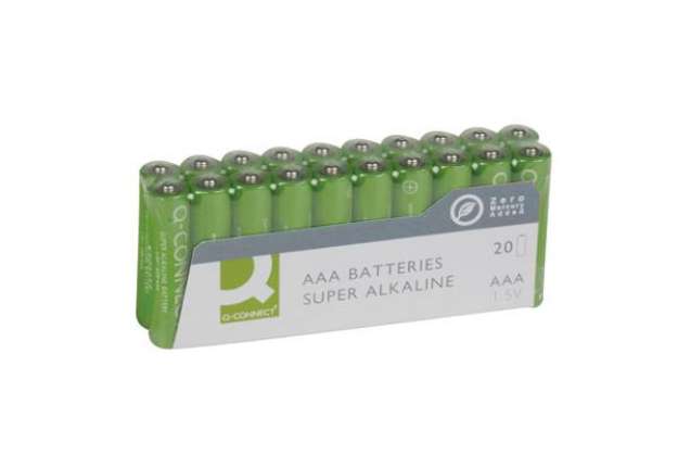 Immagine di Batterie alcaline Q-Connect AAA  conf. 20 pezzi KF10849