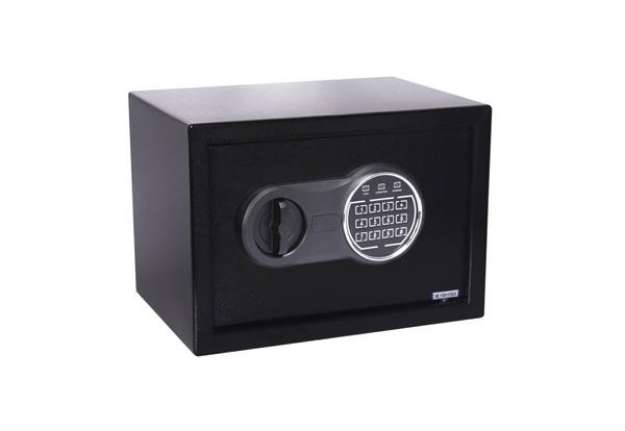 Immagine di Cassaforte di sicurezza i.DEKT 310ET con chiusura elettronica 31x20x20 cm nero - SS0310ET