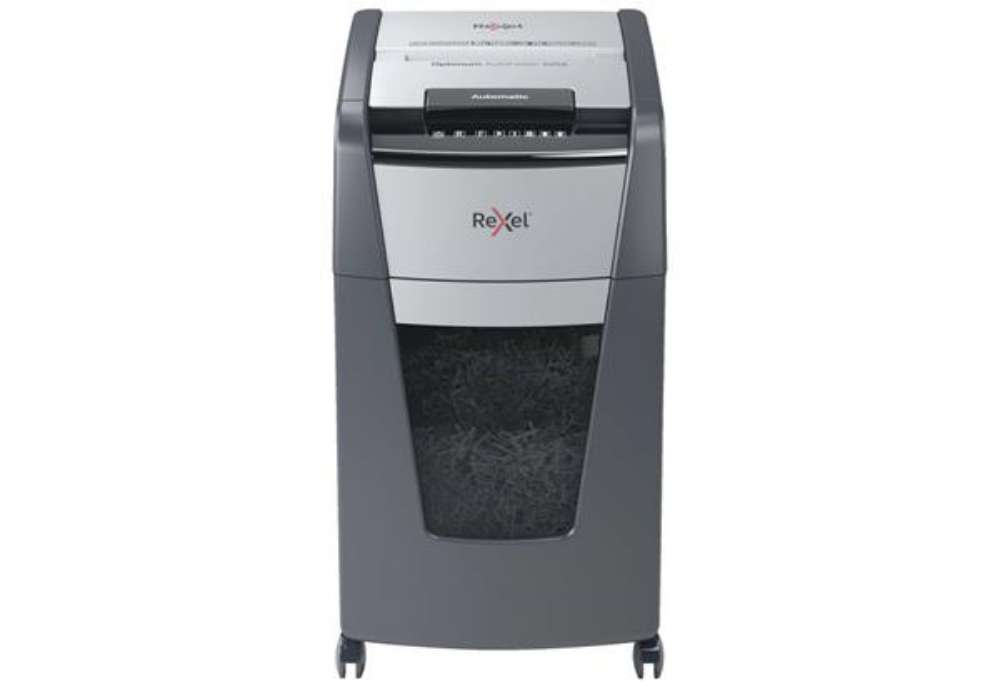 Immagine di Distruggidocumenti uso moderato Optimum AutoFeed+ 225X EU Rexel - P-4 - 60 L - taglio a frammenti 4x