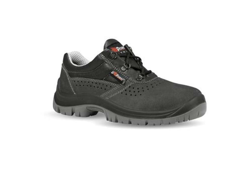 Immagine di Scarpe antinfortunistiche in pelle di camoscio Movida S1P U-Power nero-grigio n° 42 - UE20025 MOVIDA