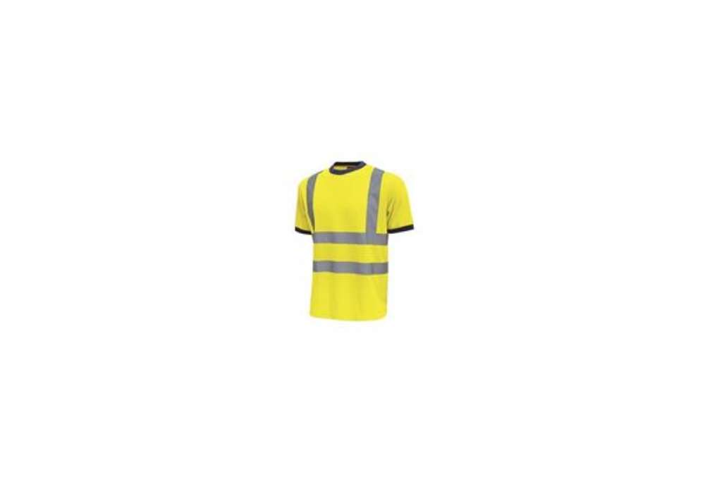 Immagine di T-Shirt alta visibilità Glitter U-Power cotone-poliestere giallo fluo - Taglia L - HL197YF GLITTER L