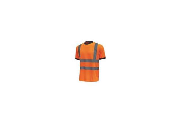 Immagine di EC - T-Shirt alta visibilità Glitter U-Power cotone-poliestere arancio fluo - Taglia XXL - HL197OF G