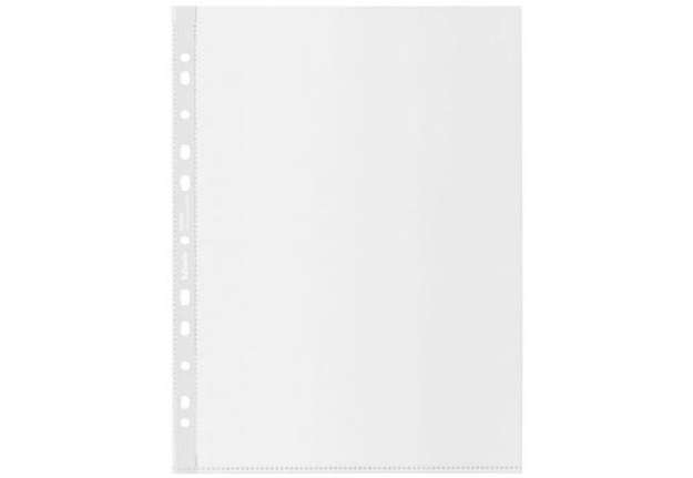 Immagine di Buste a perforazione universale Esselte Office f.to A4 100% riciclate trasparenti - conf. 100 pezzi