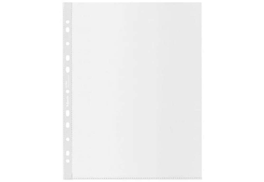 Immagine di Buste a perforazione universale Esselte Office f.to 22x30 cm 100% riciclate trasparenti - conf. 50 p