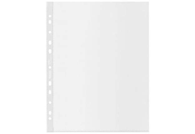 Immagine di Buste a perforazione universale Esselte De Luxe f.to 22x30 cm 100% riciclate trasparenti - conf. 100
