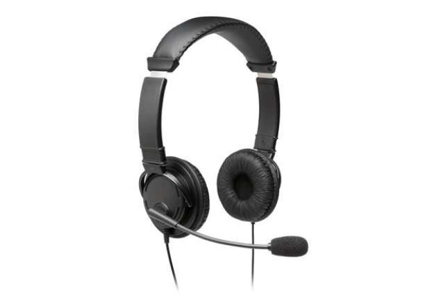 Immagine di Cuffie USB ad alta fedeltà Kensington con microfono nero K97601WW