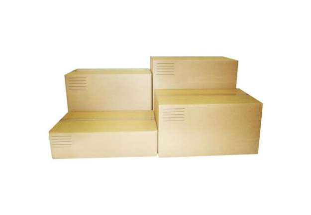 Immagine di Scatole americane imballo di cartone a 2 onde 600x400x200 mm colore avana - conf. 10 pezzi - 1264660