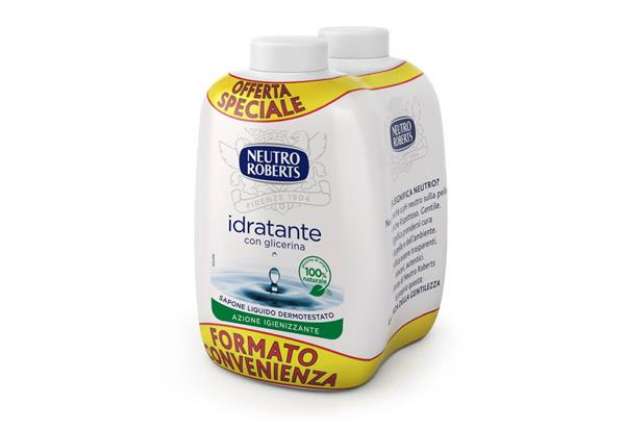 Immagine di Ricarica sapone Neutro Roberts Idratante con glicerina - 200 ml Conf 2 pezzi - 7004285