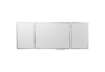 Immagine di Lavagna bianca magnetica cancellabile Legamaster Economy plus 3 pannelli bianco 90x120-240 cm- 7-100