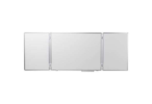 Immagine di Lavagna bianca magnetica cancellabile Legamaster Economy plus 3 pannelli bianco 90x120-240 cm- 7-100