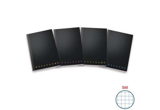 Immagine di Quaderno a quadretti Pigna Maxi filo singer 5M - 62 ff - cover pp assortiti - 80 gr. A4 - Conf. 5 pe