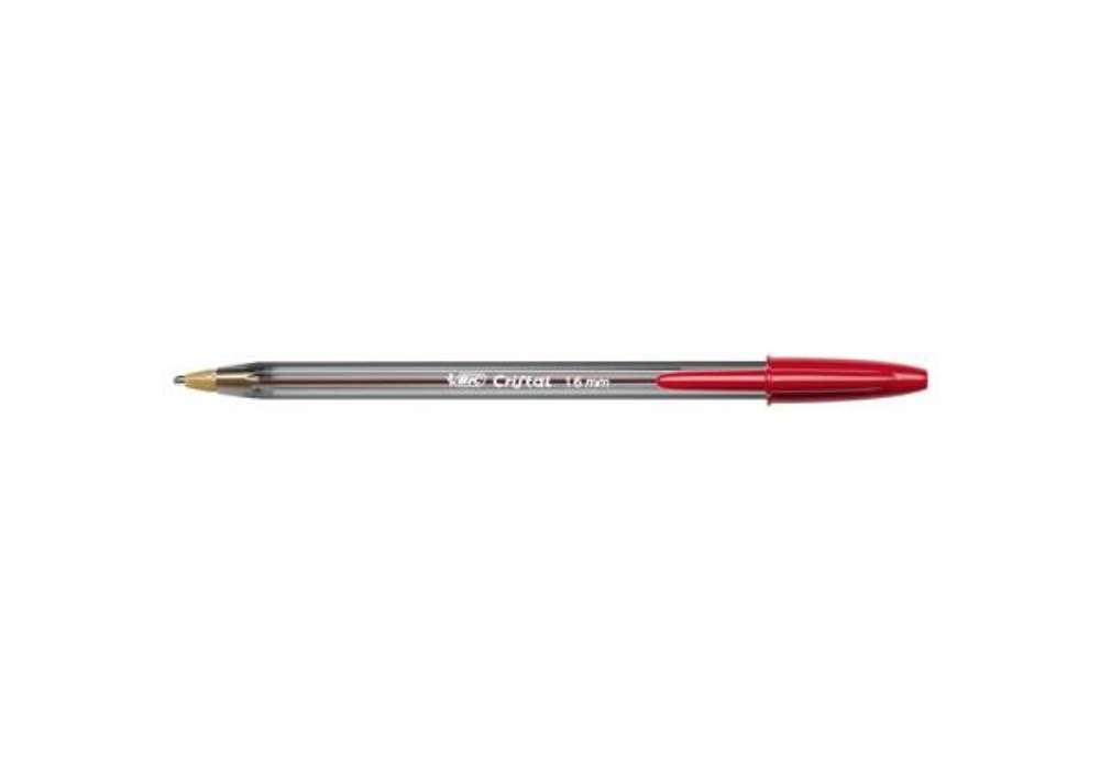 Immagine di Penna a sfera BIC Cristal® Large 1,6 mm rosso Conf. 50 pezzi - 951625