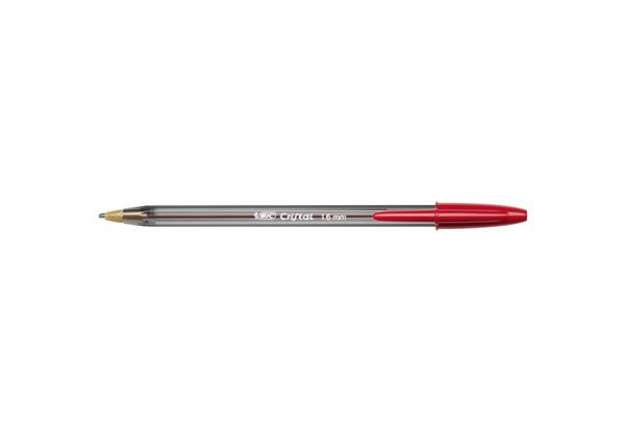 Immagine di Penna a sfera BIC Cristal® Large 1,6 mm rosso Conf. 50 pezzi - 951625