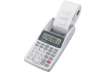 Immagine di Calcolatrice scrivente mobile 12 cifre Sharp EL-1611V 2 colori di stampa doppia alimentazione grigia