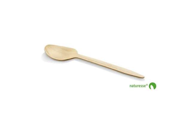 Immagine di Cucchiai in legno monouso Scatolificio del Garda - 165 mm avana - Conf. 100 pezzi - 11970