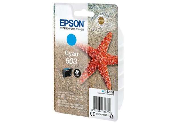 Immagine di Cartuccia Inkjet Epson 603 ciano  C13T03U24020
