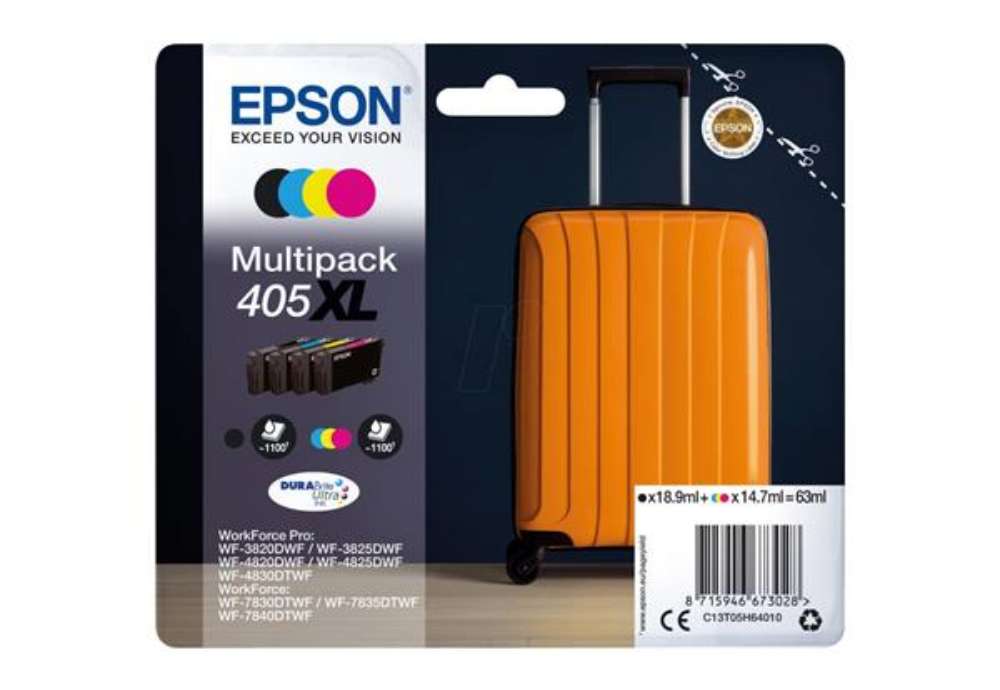 Immagine di Cartucce Epson confezione Multipack nero+ciano+magenta+giallo C13T05H64010