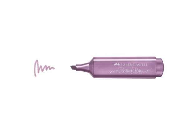 Immagine di Evidenziatore Textliner 46 tratto 1-2-5 mm Faber-Castell metallic rubino - 154691