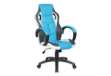 Immagine di Poltrona gaming per adulti Serena Group Las Vegas L61 x P66 x H106/116 cm - bianco-azzurro - GA9381L
