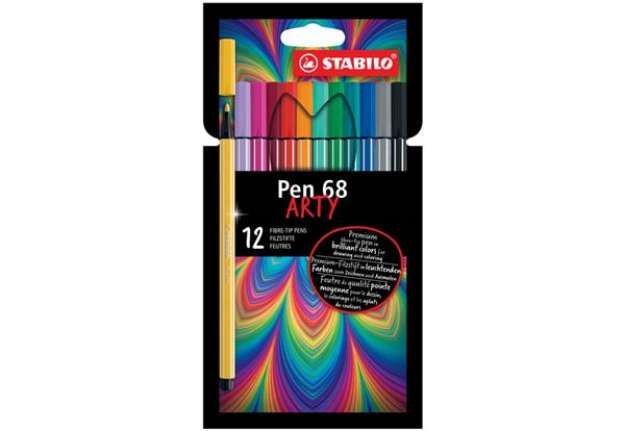 Immagine di Pennarelli Stabilo Pen 68 arty - tratto 1 mm - colori assortiti Conf. 12 pezzi - 6812-1-20