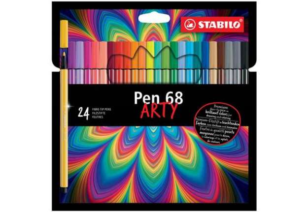 Immagine di Pennarelli Stabilo Pen 68 arty - tratto 1 mm - colori assortiti - Conf. 24 pezzi - 6824-1-20