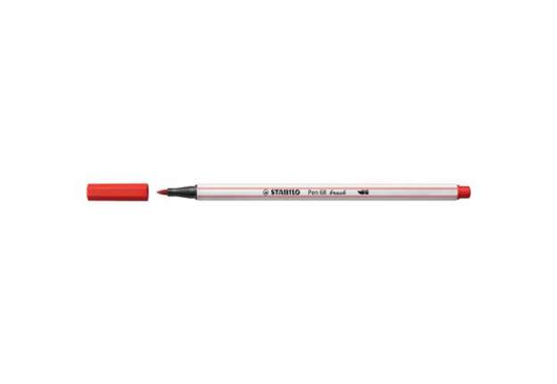 Immagine di Pennarello Stabilo Pen 68 brush - punta a pennello - M 1 mm carminio 568/48