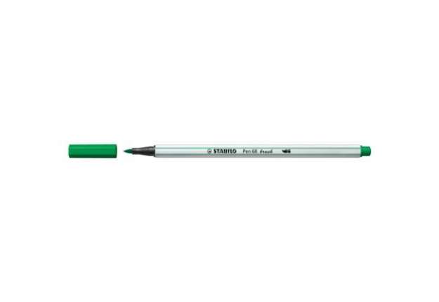 Immagine di Pennarello Stabilo Pen 68 brush - punta a pennello - M 1 mm verde smeraldo 568/36