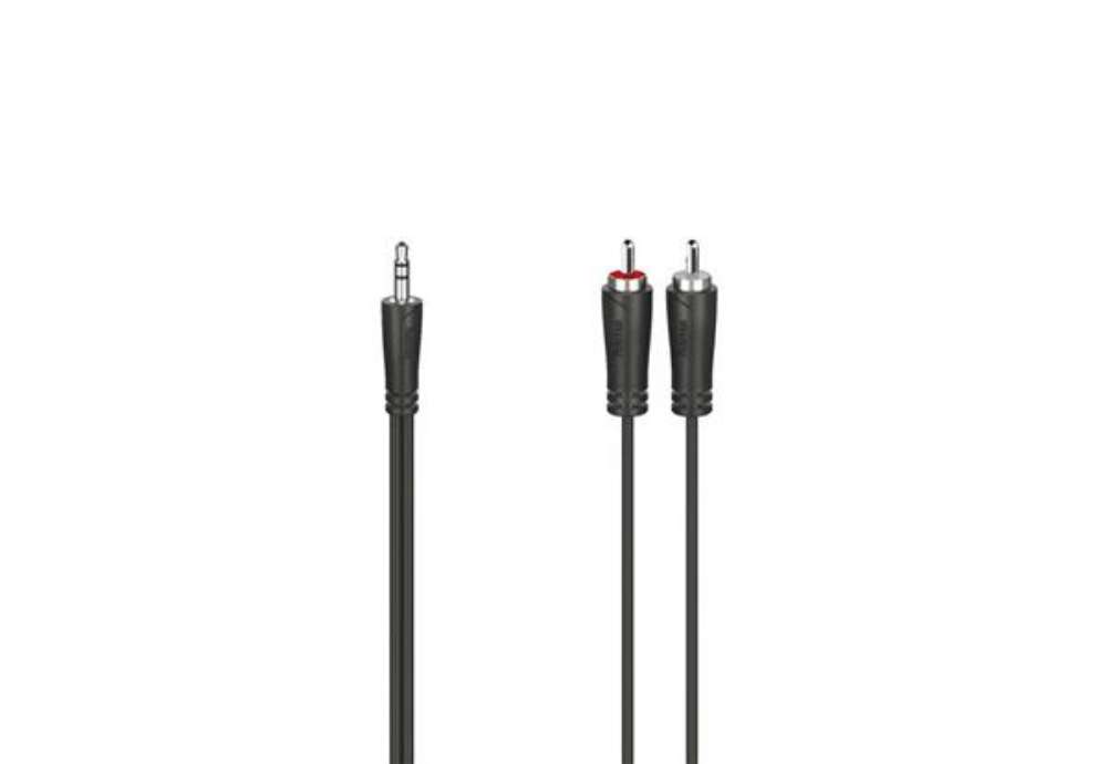 Immagine di Cavo Jack 3.5 mm - 1,5 metri - 2x RCA Hama nero 7200720