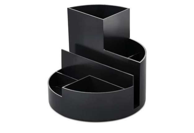 Immagine di Portaoggetti Maul MAULRoundBox - riciclato nero - Ø 14 cm h.12,5 cm Z710013