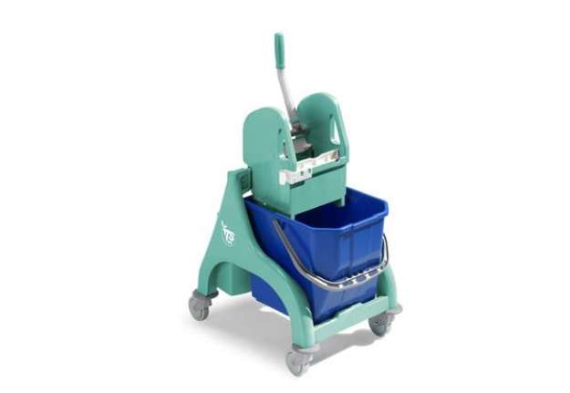 Immagine di Carrello per pulizie TTS Nick Tec singolo - 25 Lt - verde 00006049