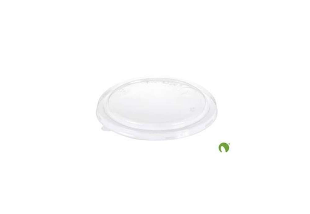 Immagine di Coperchio Bio in PLA Scatolificio del Garda Nature Works  Ø190 mm trasparente per per contenitore S1