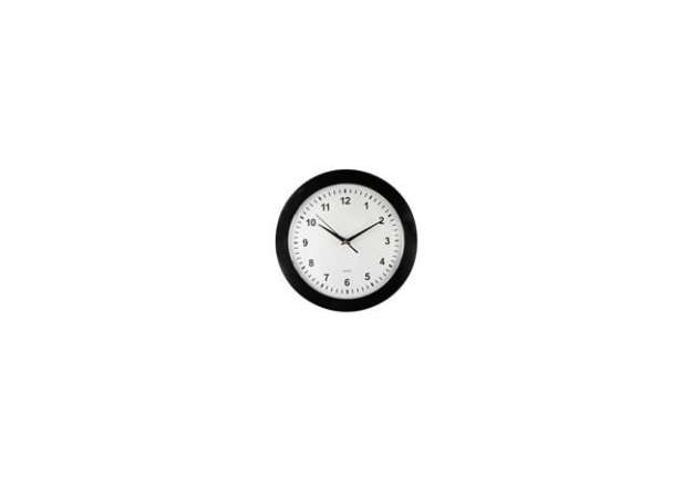 Immagine di Orologio da parete Methodo Slim - diametro Ø 31,5 cm - nero V150103