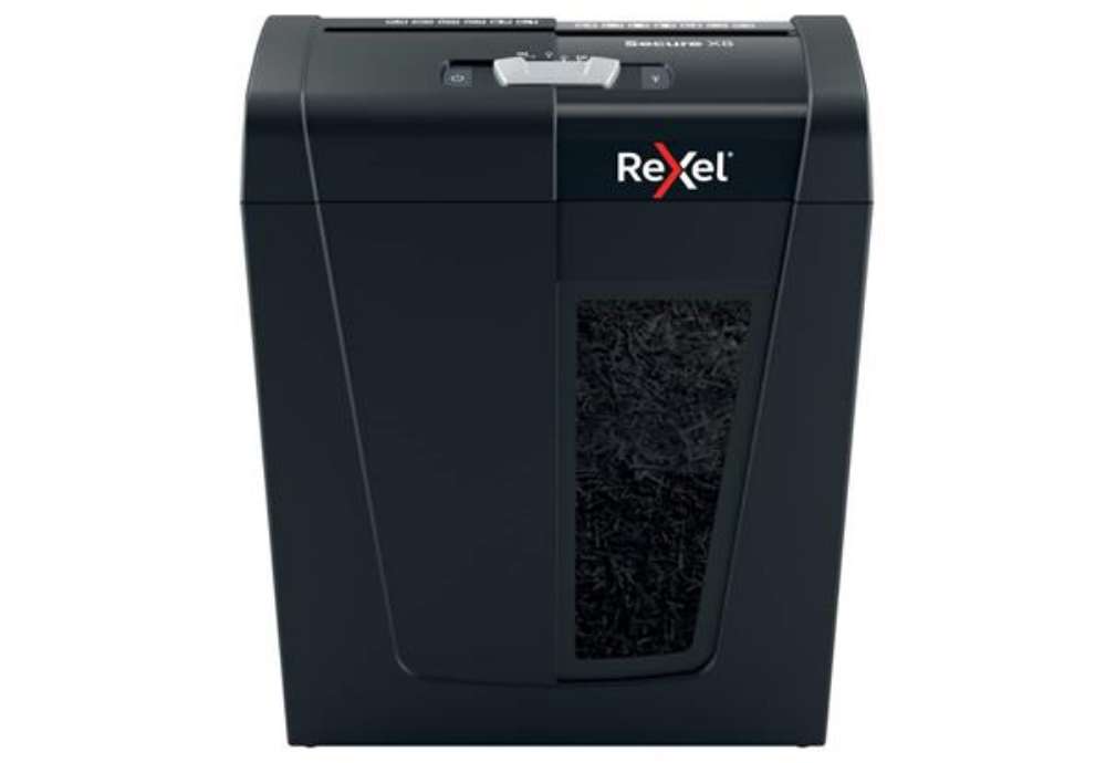 Immagine di Distruggidocumenti uso personale Rexel Secure X8 - P-4 - 14 L - taglio a frammenti 4x40 mm - 2020123