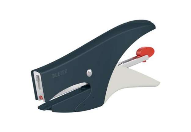 Immagine di Cucitrice a pinza Leitz Cosy per punti metallici n.8 - 15 fogli - grigio velluto - 56440089