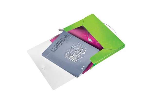 Immagine di Cartella Progetti Leitz WOW dorso 3 cm - 250x30x330 mm - verde 46290154