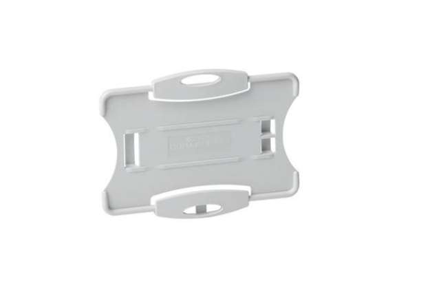 Immagine di Portabadge ECO Grigio - formato inserto 87x54 mm - Conf. 10 pz DURABLE 1 tessera 8988-10