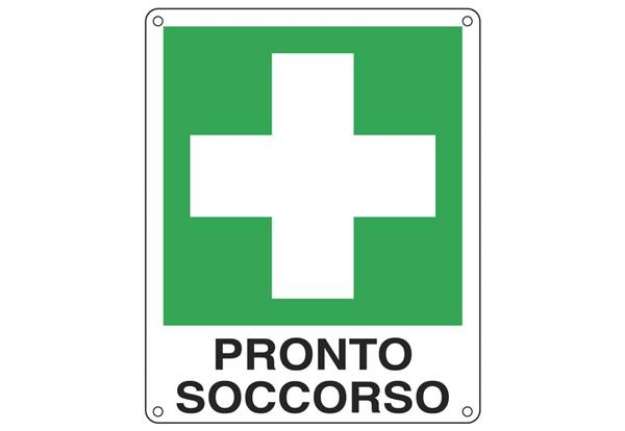 Immagine di Cartello d'emergenza 12x14,5 cm Cartelli Segnalatori ''Pronto soccorso'' E20101K