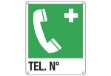 Immagine di Cartello d'emergenza 25x31 cm Cartelli Segnalatori ''Telefono di emergenza. Telefono n°'' - E20162X