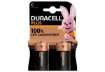 Immagine di Batterie alcaline Duracell Plus100 Mezzatorcia C - MN1400 - blister da 2 - DU0301