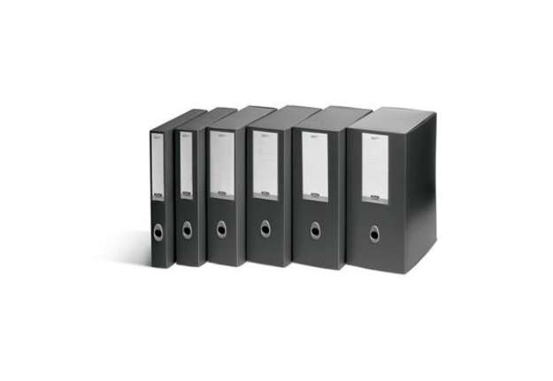 Immagine di Scatole portaprogetti LEONARDI Plus VIP 25,5x35,5 cm PPL antracite dorso 15 cm 1007501