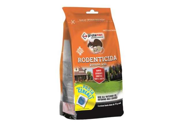 Immagine di Busta rodenticida - 150 gr - pasta blu - Protemax