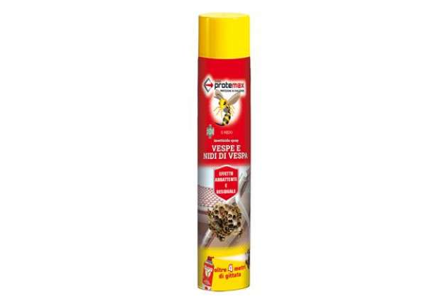 Immagine di Insetticida spray vespe e nidi di vespa - 750 ml - Protemax