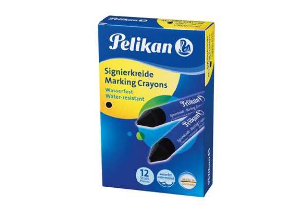 Immagine di Pastello industriale Pelikan 762 nero  conf. da 12 - 701003