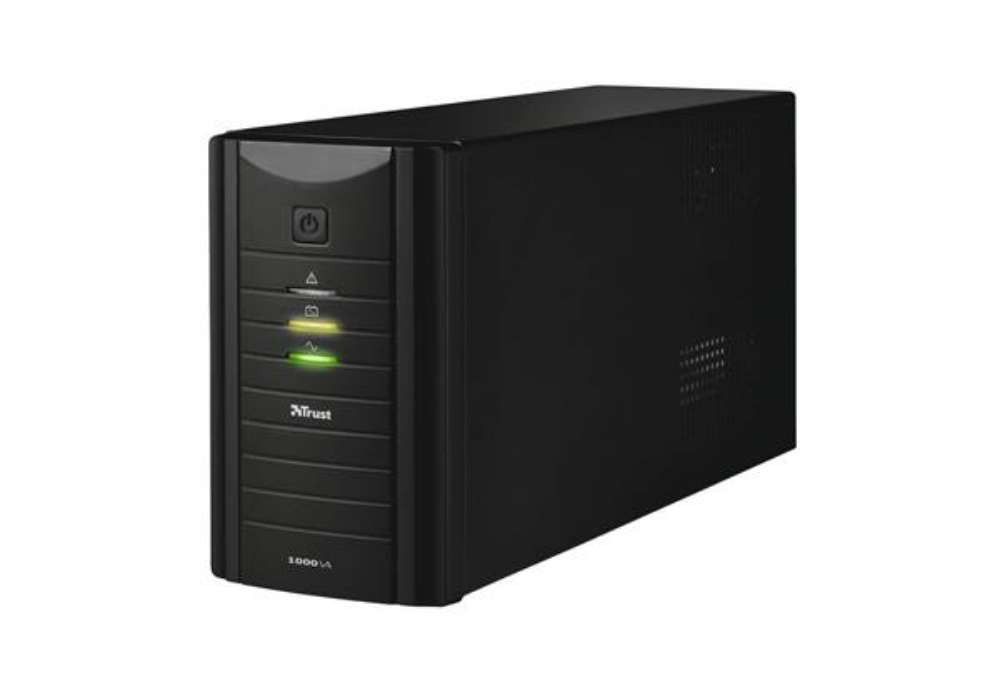 Immagine di Gruppo di continuità Oxxtron 1000VA Trust con batteria integrata - 2 prese nero - 21199