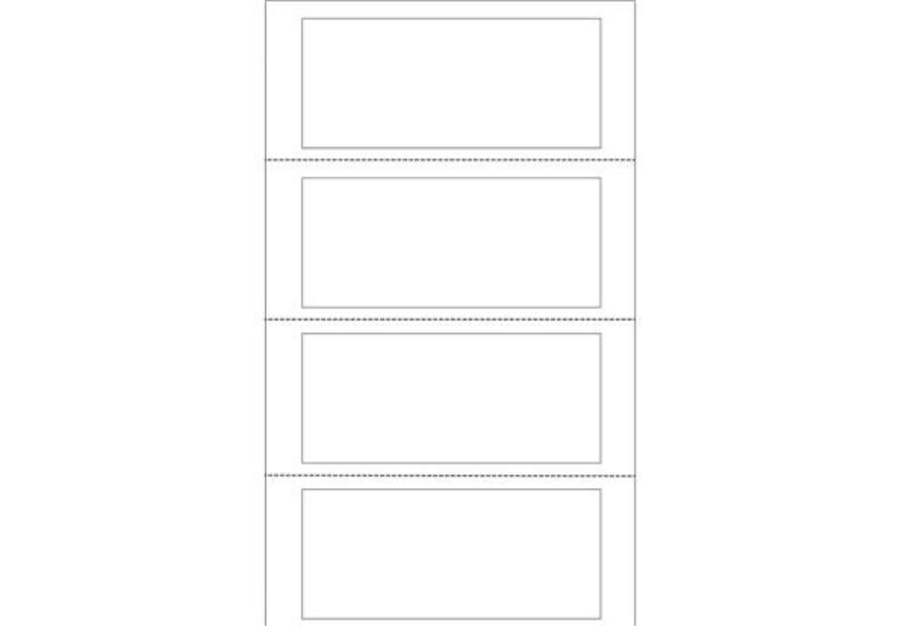 Immagine di Etichette adesive a modulo continuo TT951-2 - in carta - corsia singola - permanenti - 140 x 60 mm -