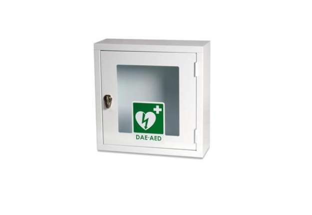 Immagine di Teca per defibrillatore VISIO - bianco PVS senza allarme DEF040