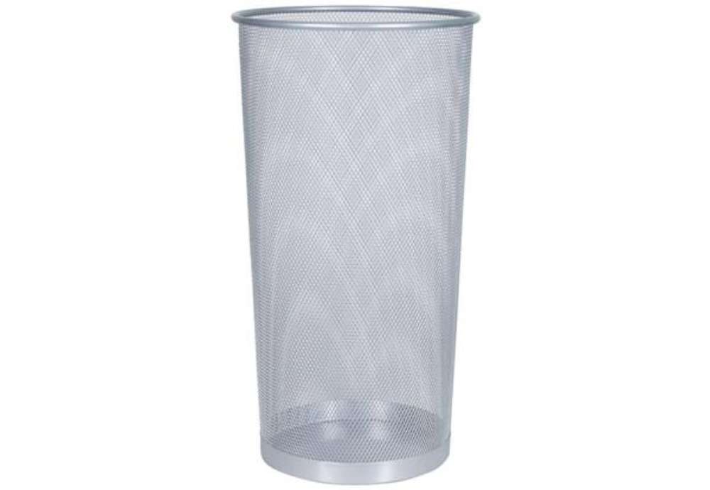 Immagine di Portaombrelli in metallo Q-Connect 22.6 l h 50 cm x diametro 27,5 cm argento KF00828