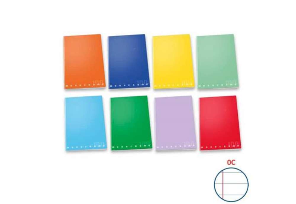 Immagine di Maxi quaderno Pigna Monocromo A4 - 100 g/m² - 38 ff - C - colori assortiti - 0229888 0C