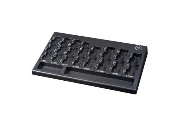 Immagine di Vassoio portamonete Euro - PP riciclata - 310 x 185 x 30 mm - nero - Iternet