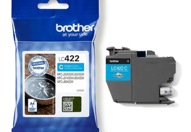 Immagine di Brother - Cartuccia - Ciano - LC422C - 550 pag